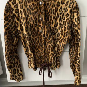 Bill Blass Leopard Print Jacket